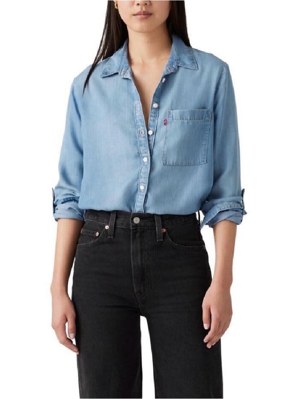 Levi's Light Blue Denim Button-Down Shirt